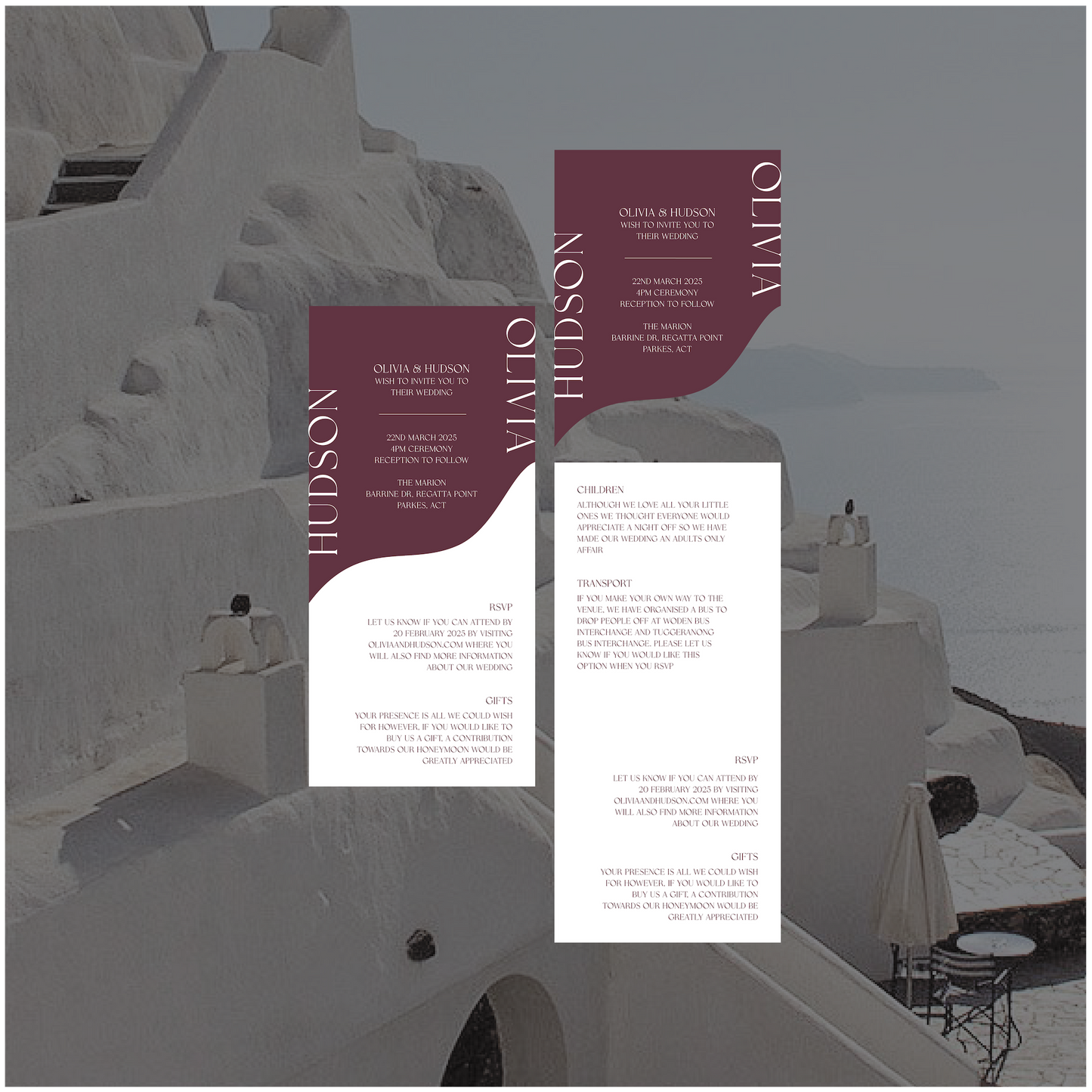 Fira Stacked Invitation