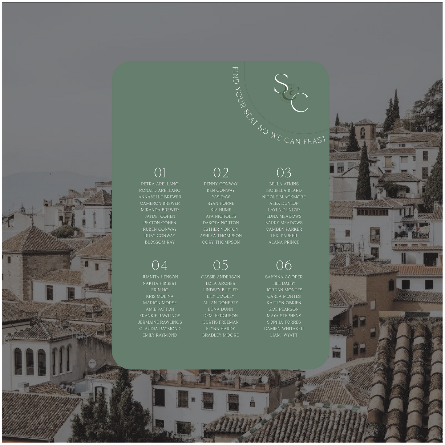 Granada Seating Chart