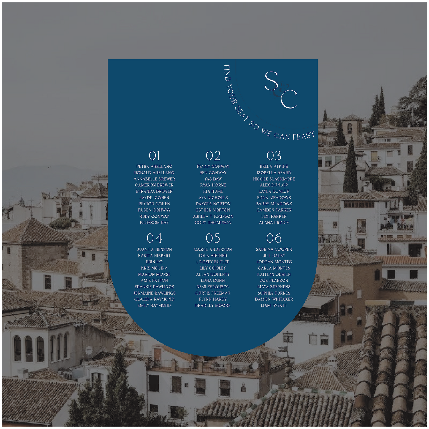 Granada Seating Chart