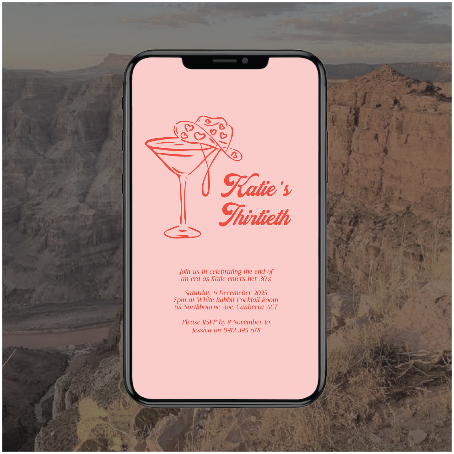 Grand Canyon Digital File Invitation