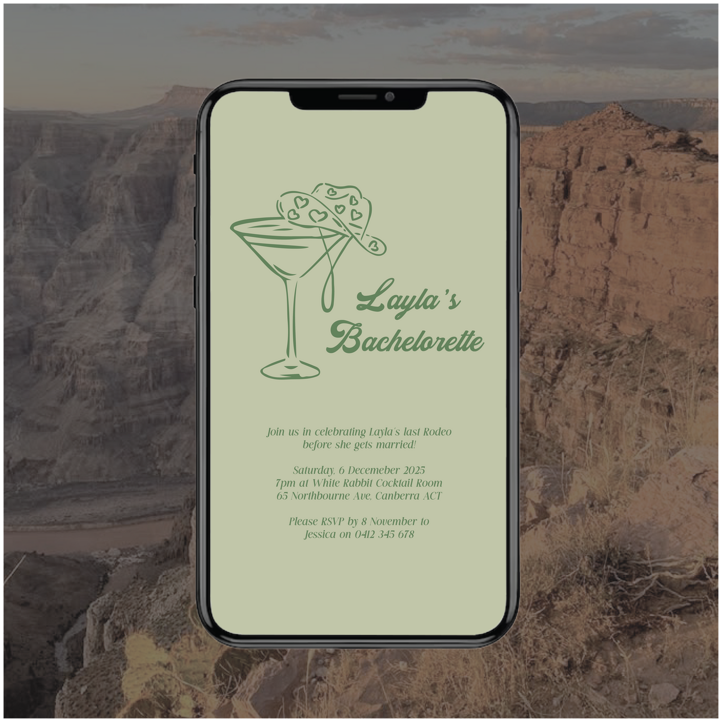 Grand Canyon Digital File Invitation