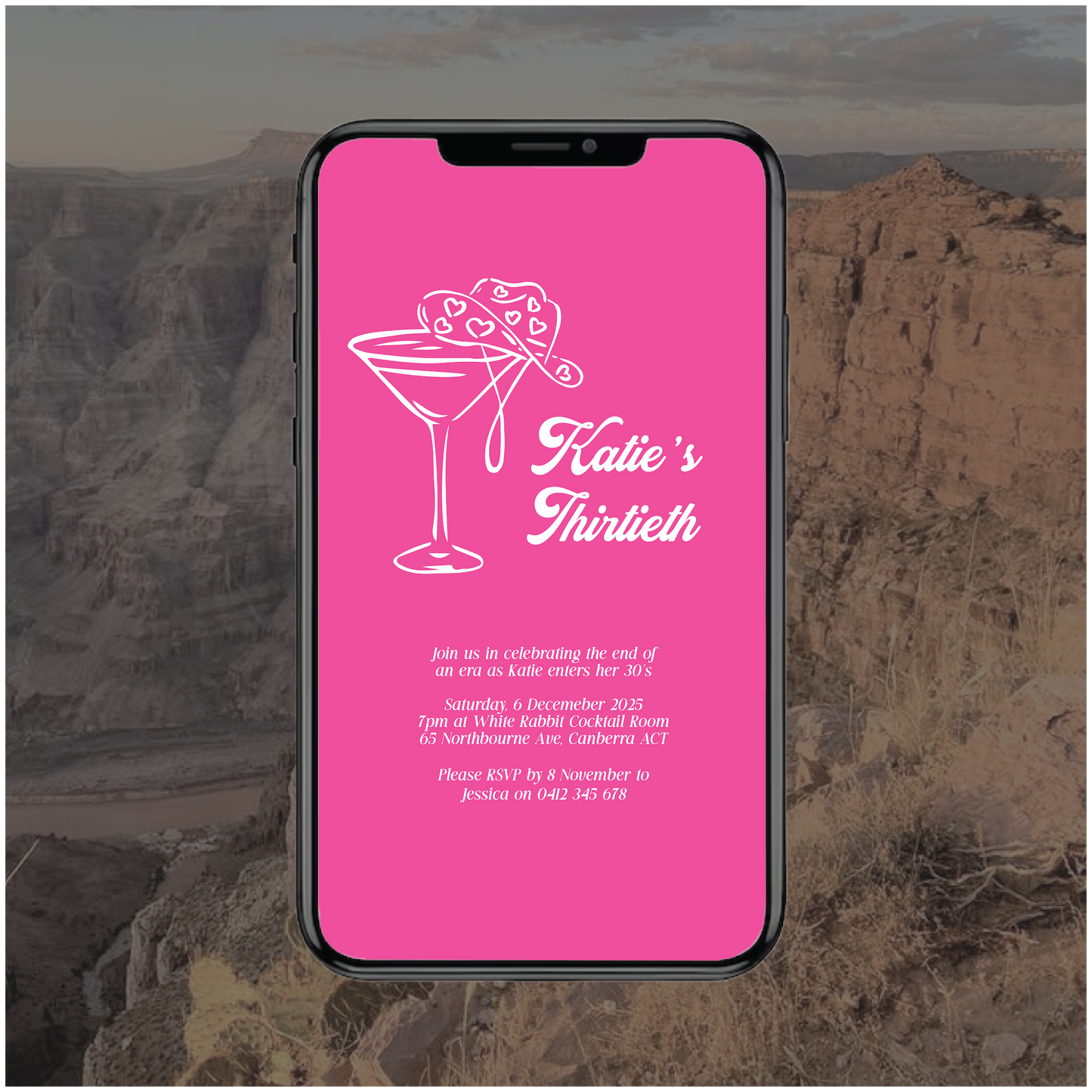 Grand Canyon Digital File Invitation