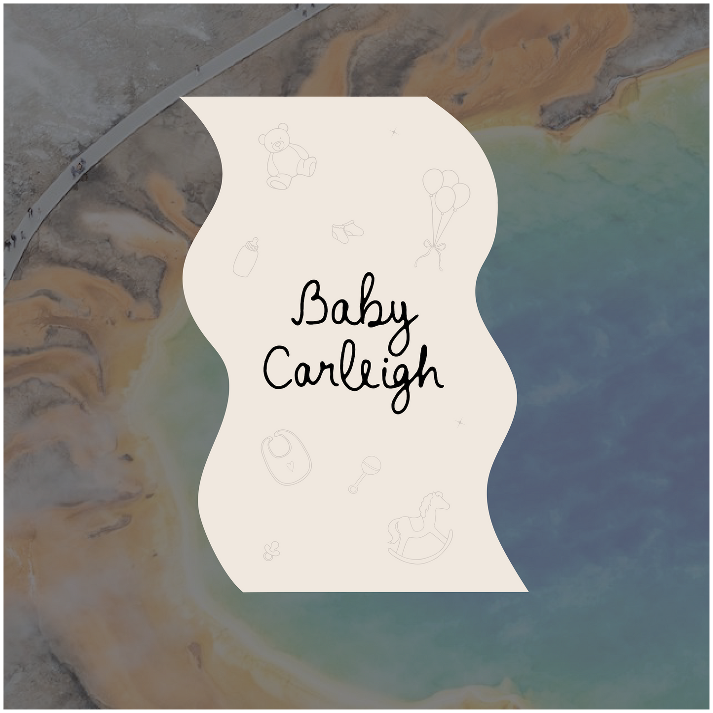 Grand Prismatic Baby Shower Welcome Sign