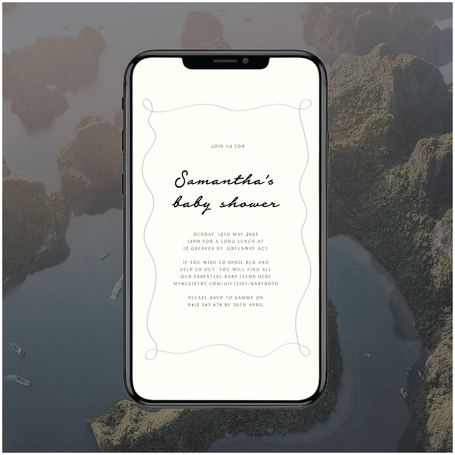 Halong Bay Digital File Invitation
