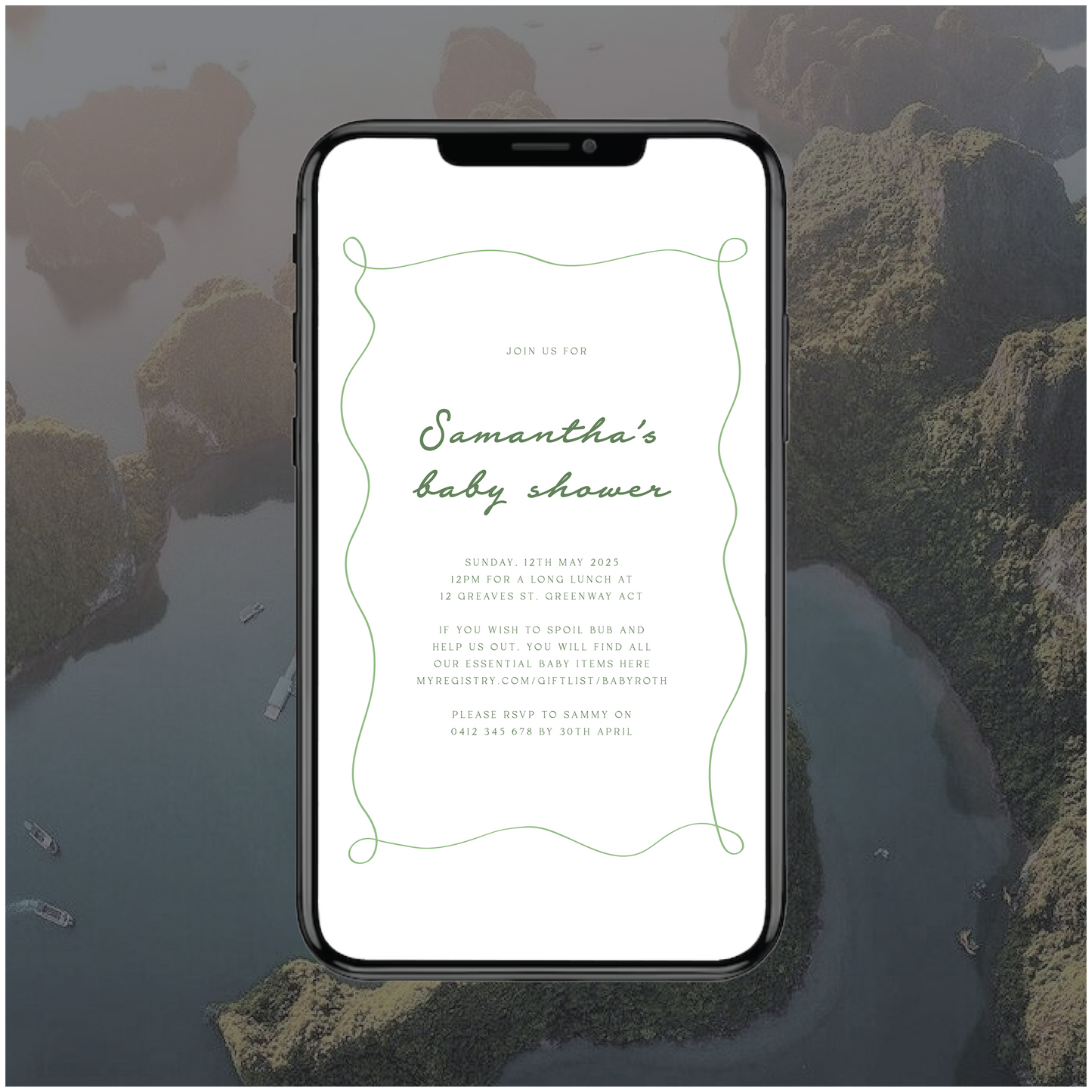 Halong Bay Digital File Invitation