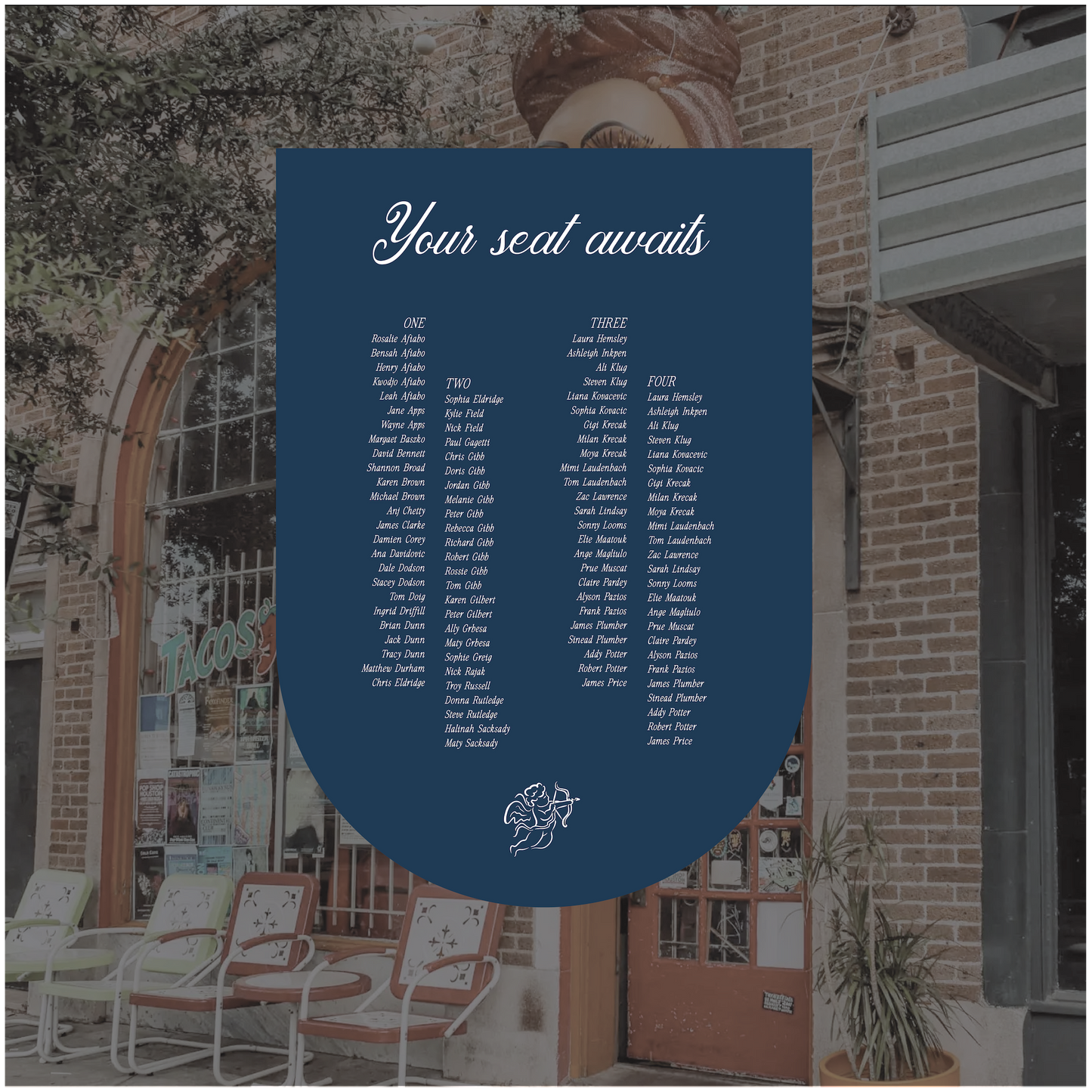 Houston Seating Chart