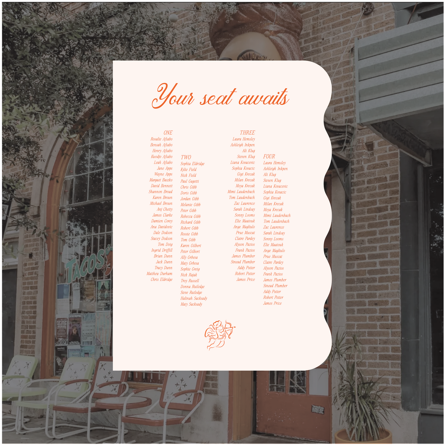 Houston Seating Chart