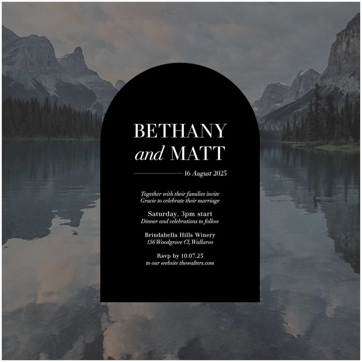 Jasper Single Invitation