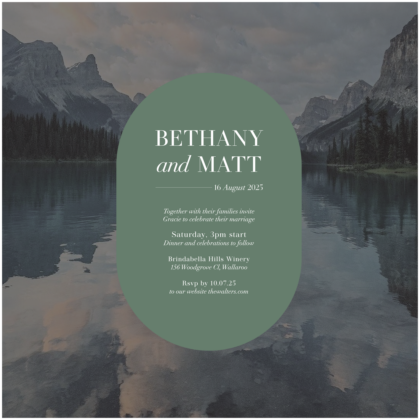 Jasper Single Invitation