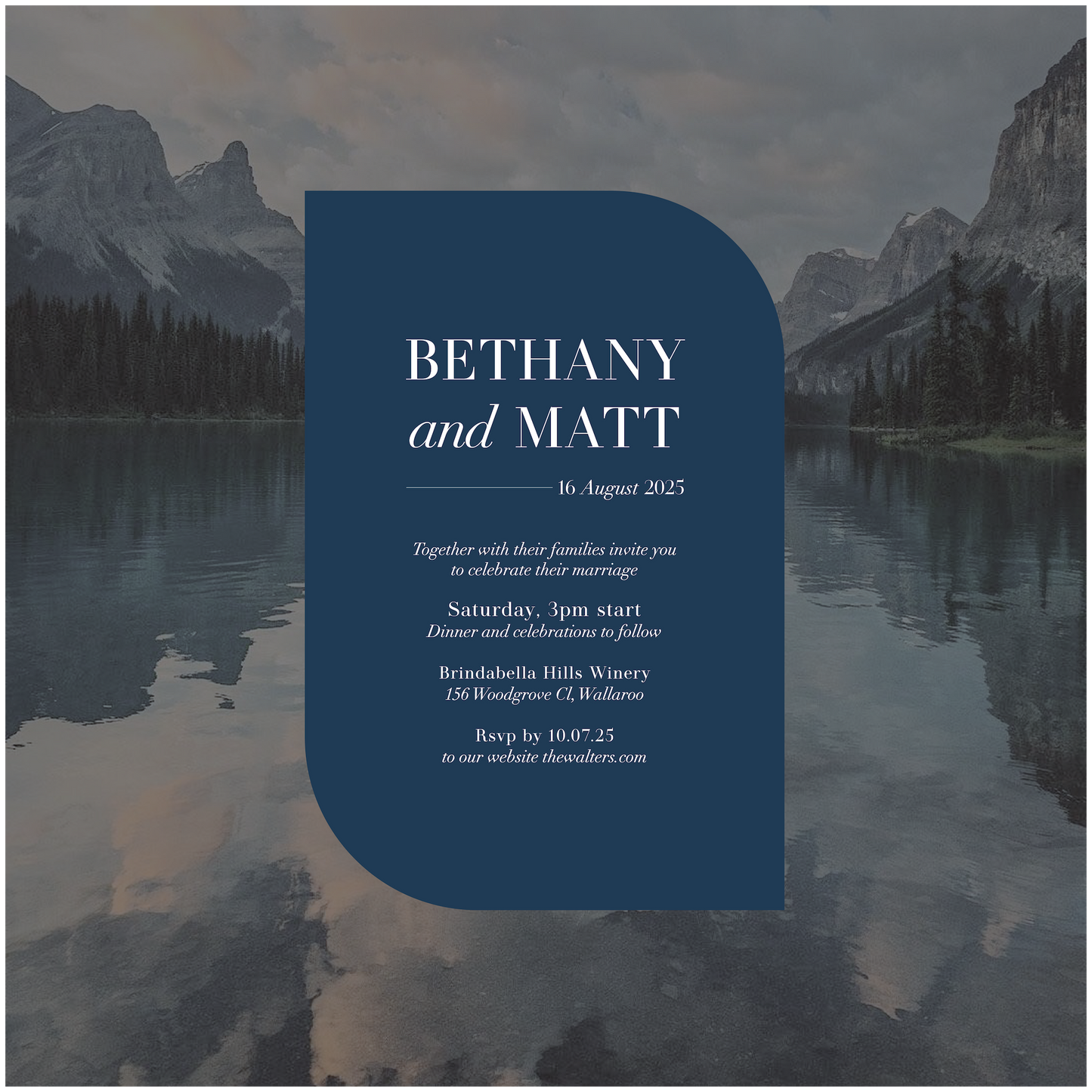 Jasper Single Invitation