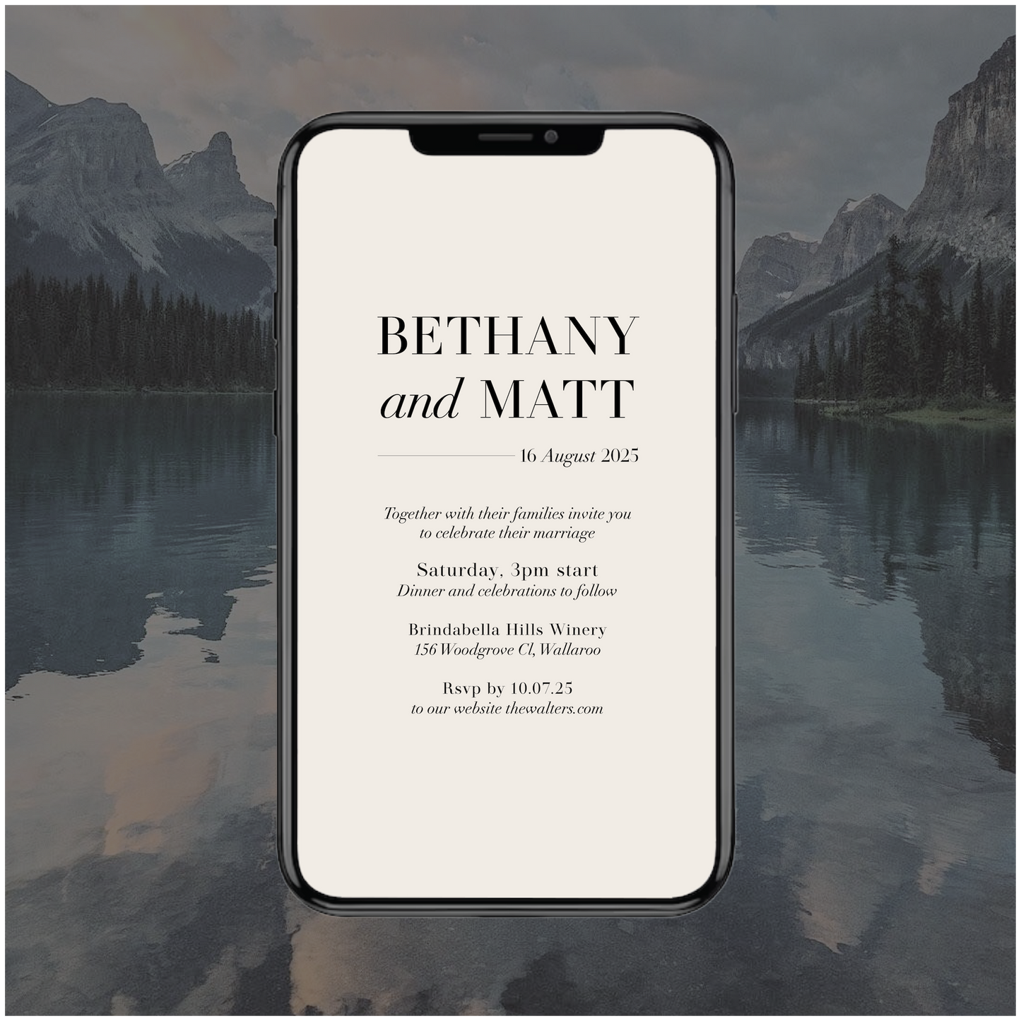 Jasper Digital File Invitation