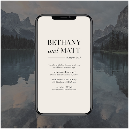 Jasper Digital File Invitation