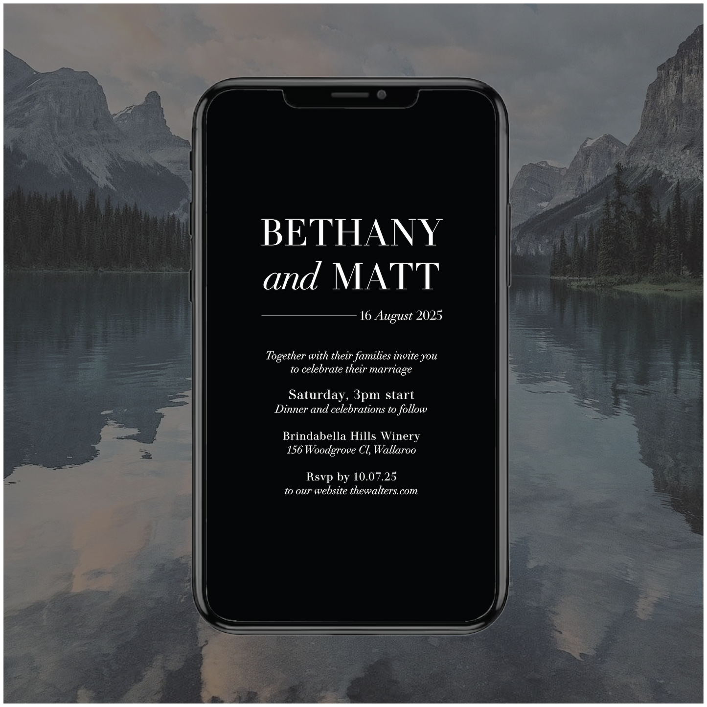 Jasper Digital File Invitation