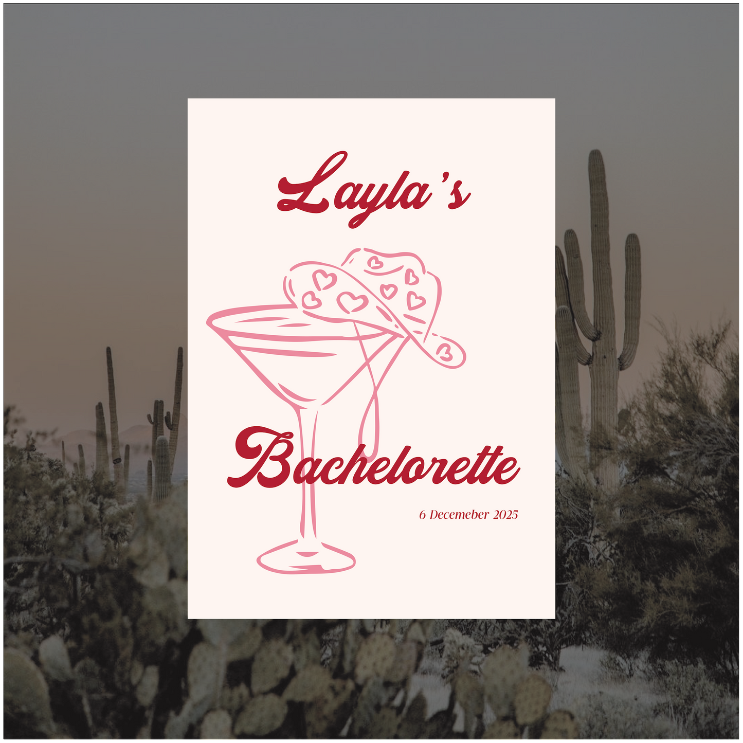 Joshua Tree Event Welcome Sign