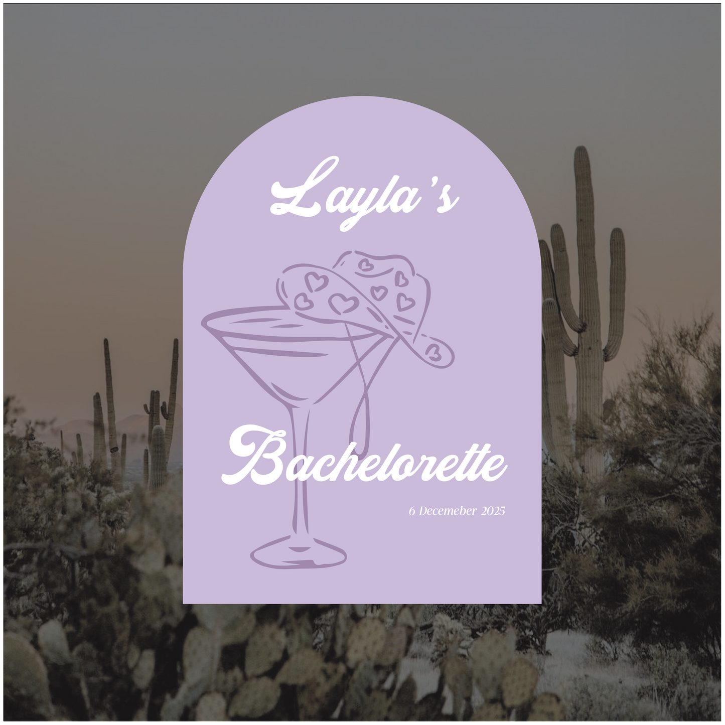 Joshua Tree Event Welcome Sign