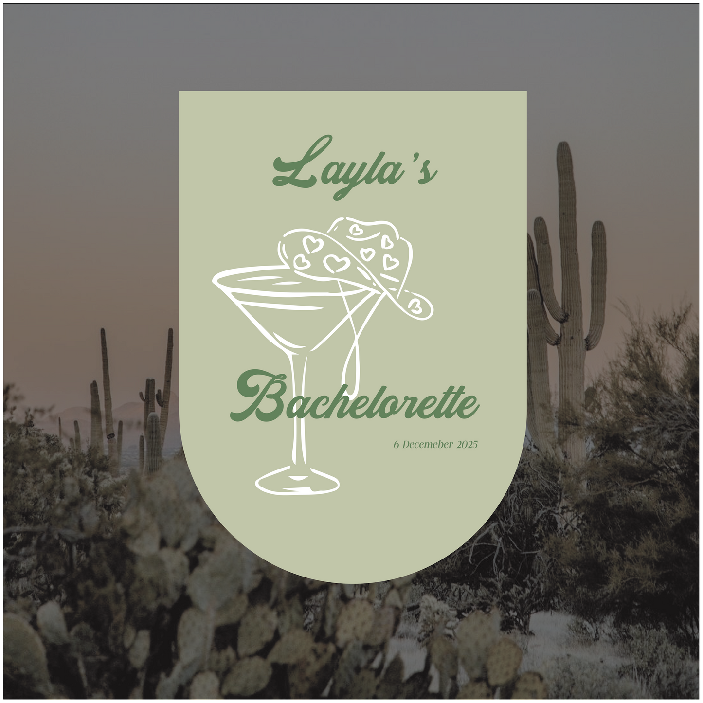 Joshua Tree Event Welcome Sign