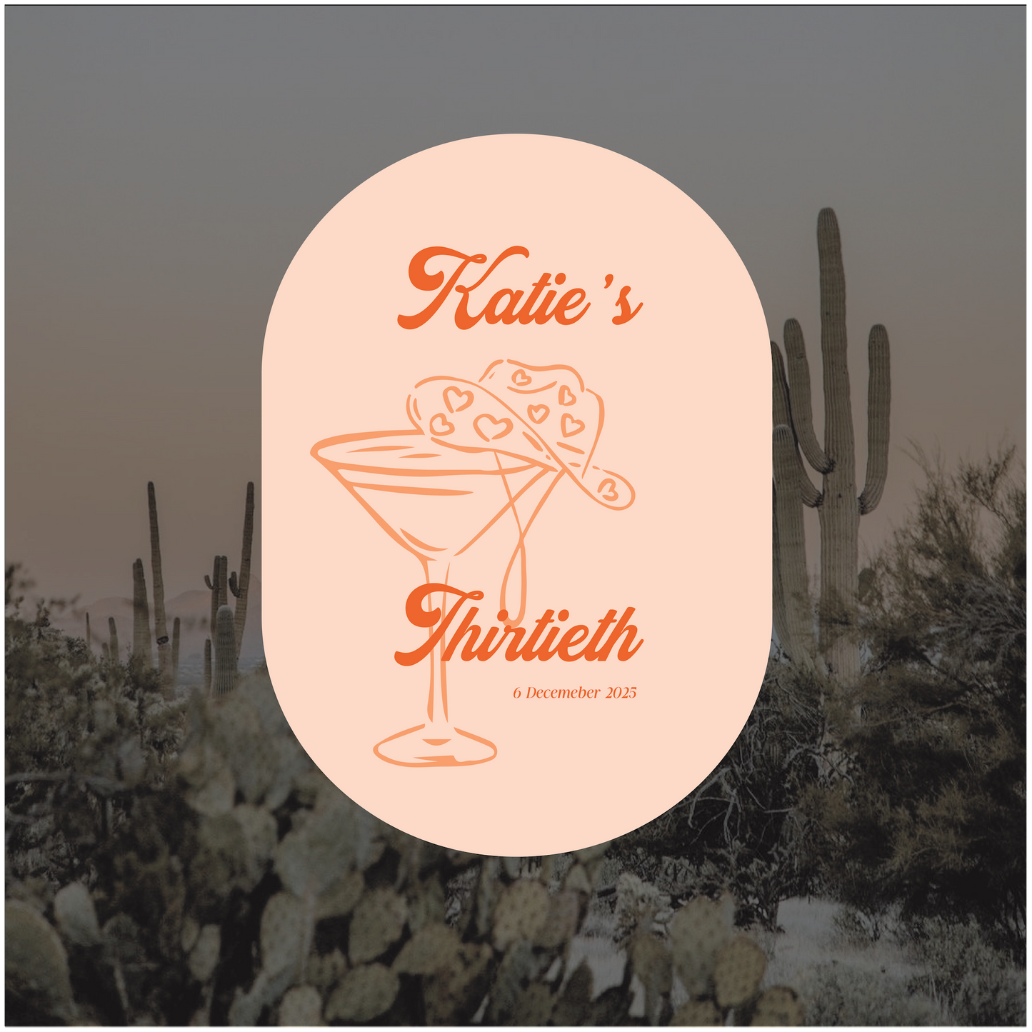 Joshua Tree Event Welcome Sign