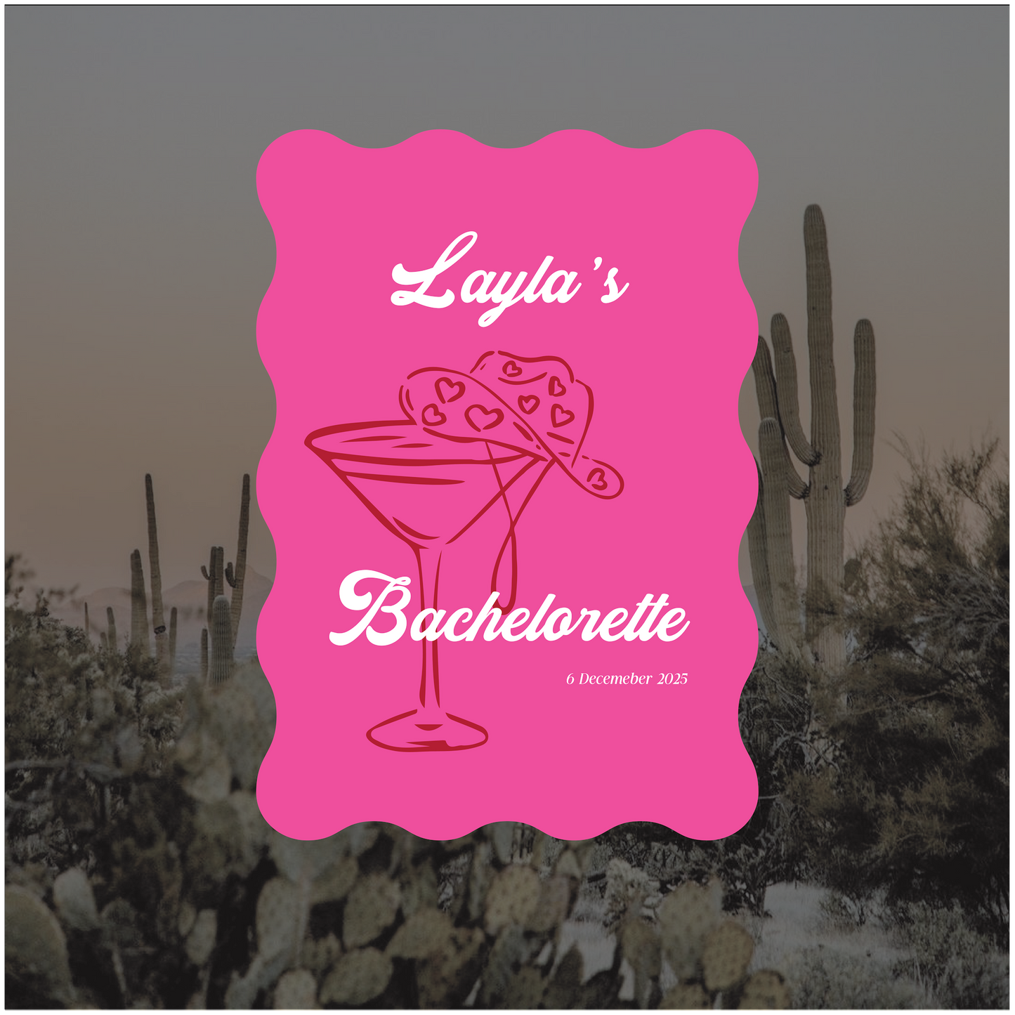 Joshua Tree Event Welcome Sign