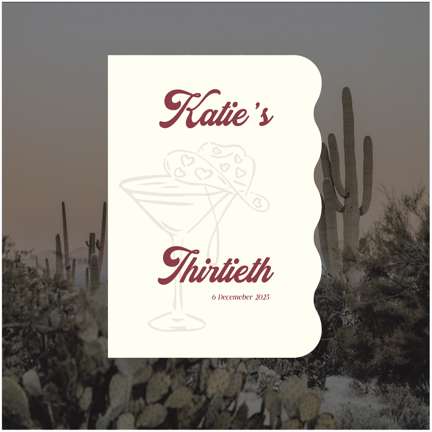 Joshua Tree Event Welcome Sign