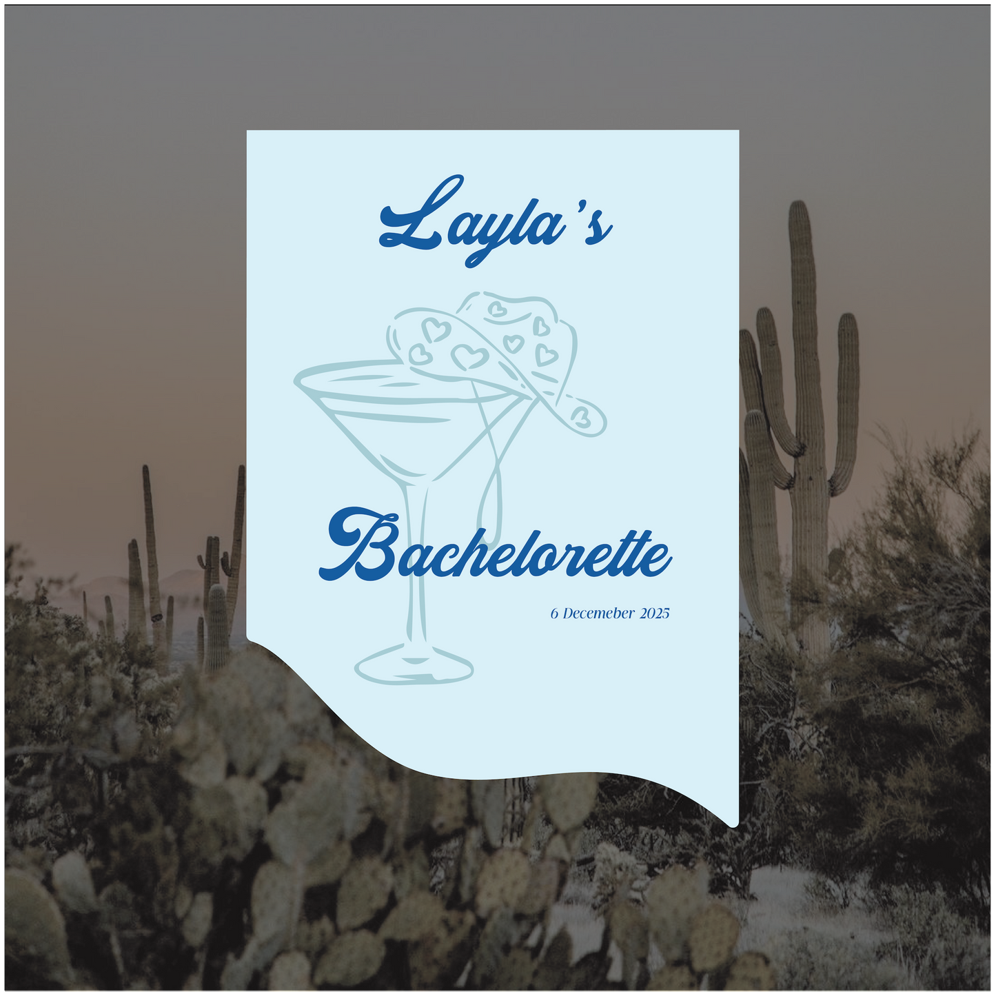 Joshua Tree Event Welcome Sign