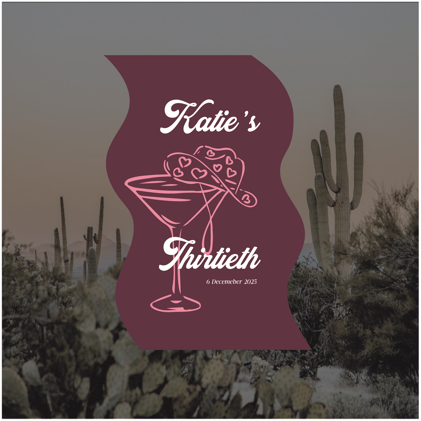 Joshua Tree Event Welcome Sign