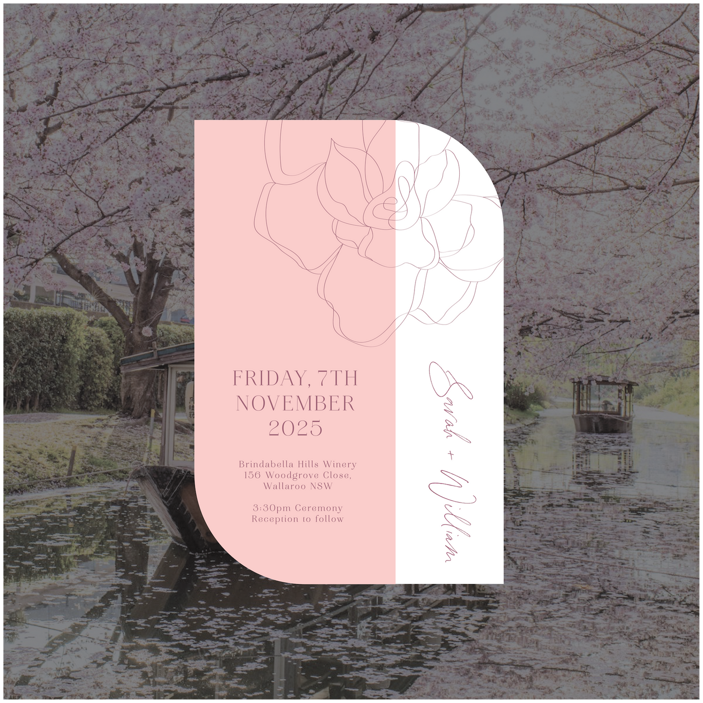 Kyoto Stacked Invitation