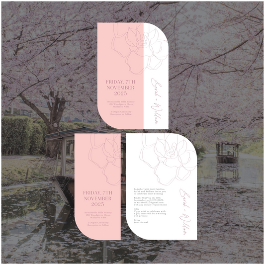 Kyoto Stacked Invitation