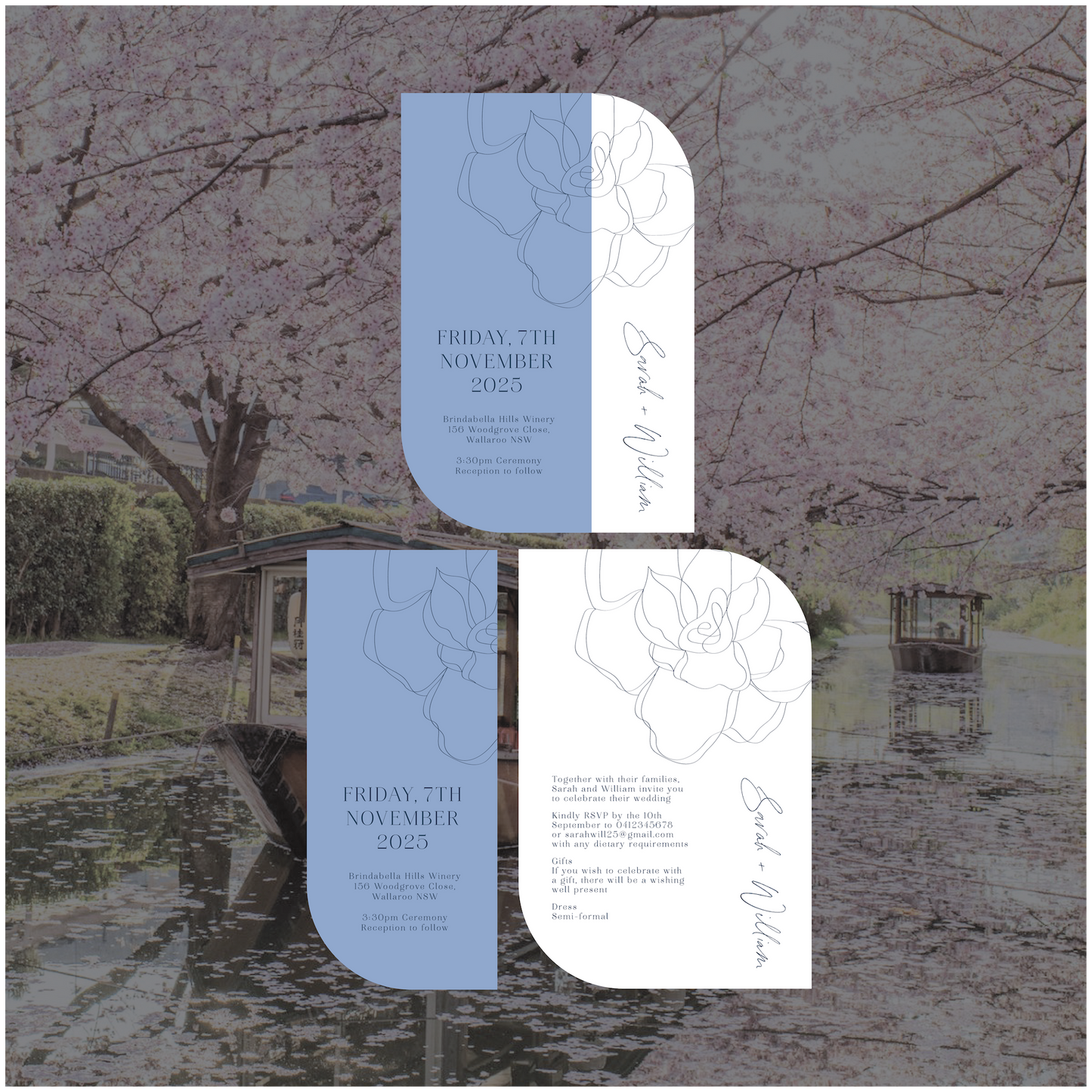 Kyoto Stacked Invitation