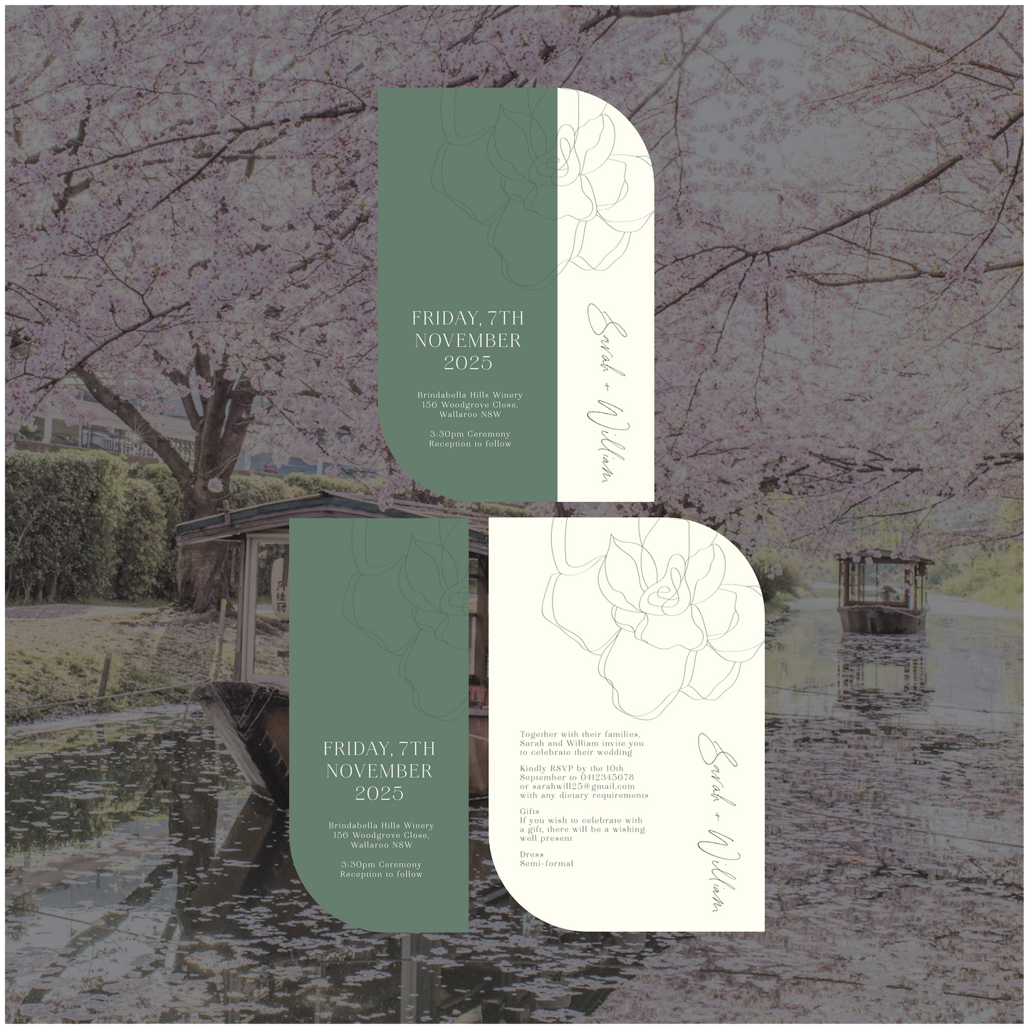 Kyoto Stacked Invitation