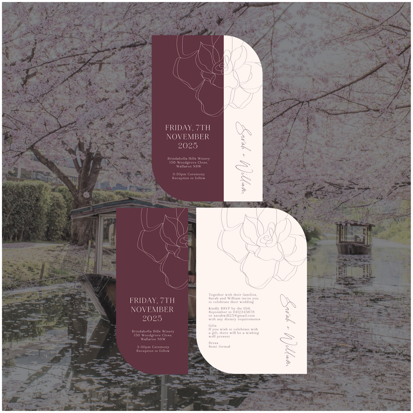 Kyoto Stacked Invitation