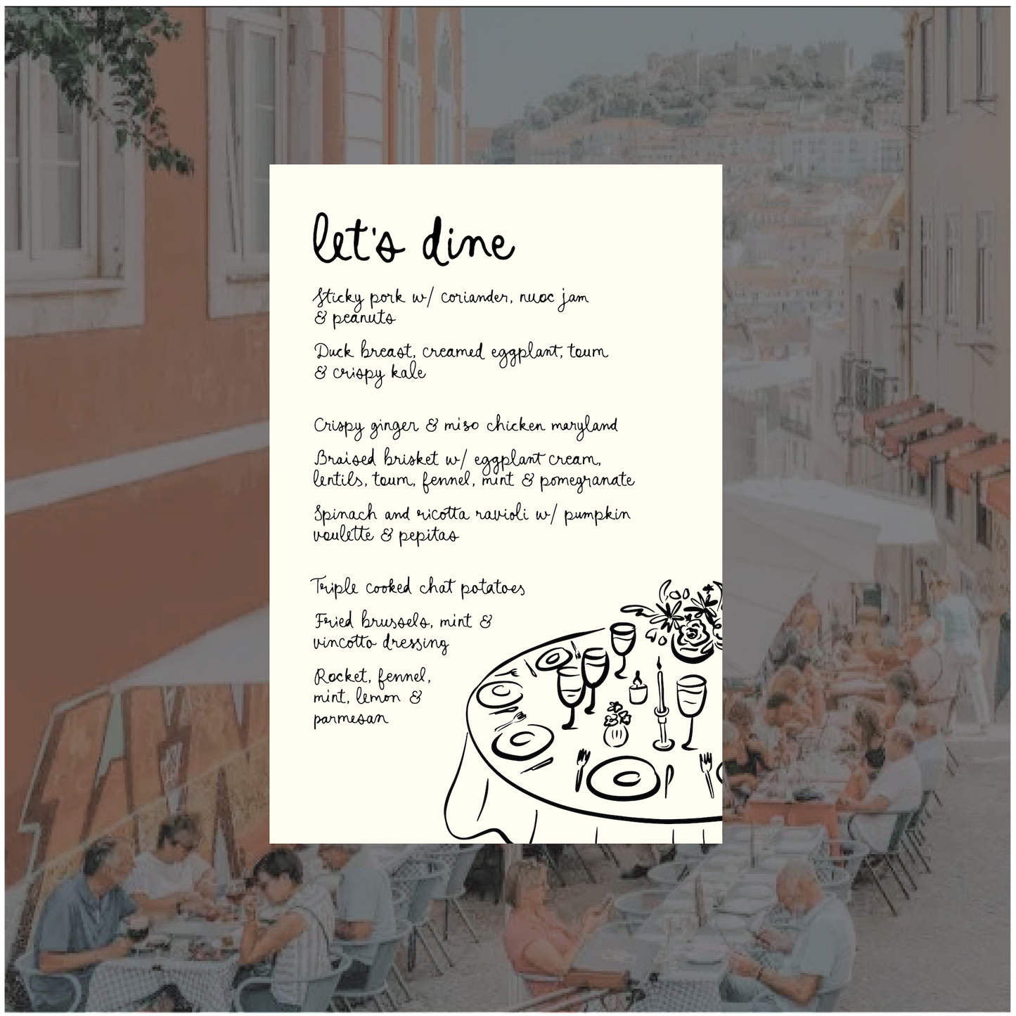 Lisbon Menu