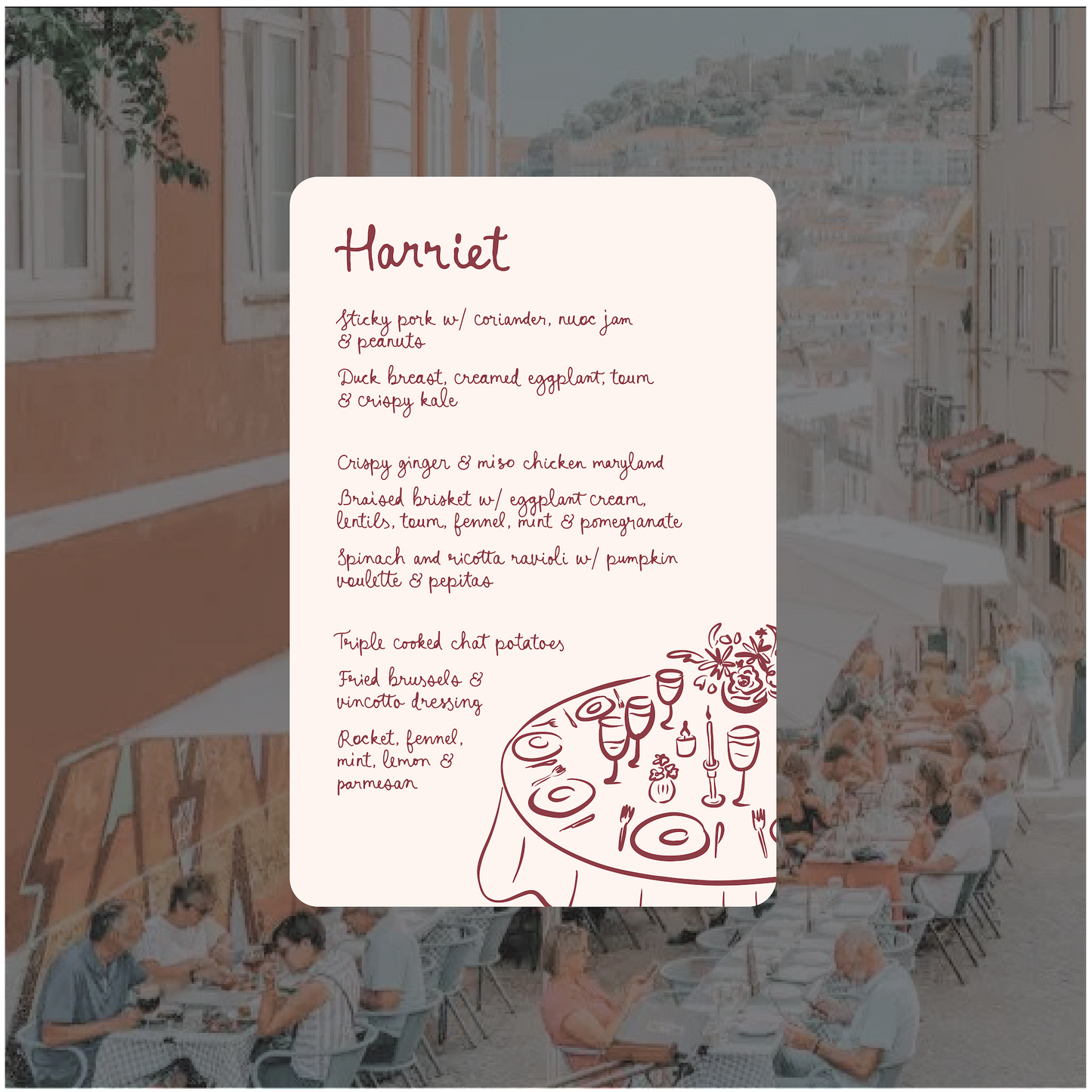 Lisbon Menu