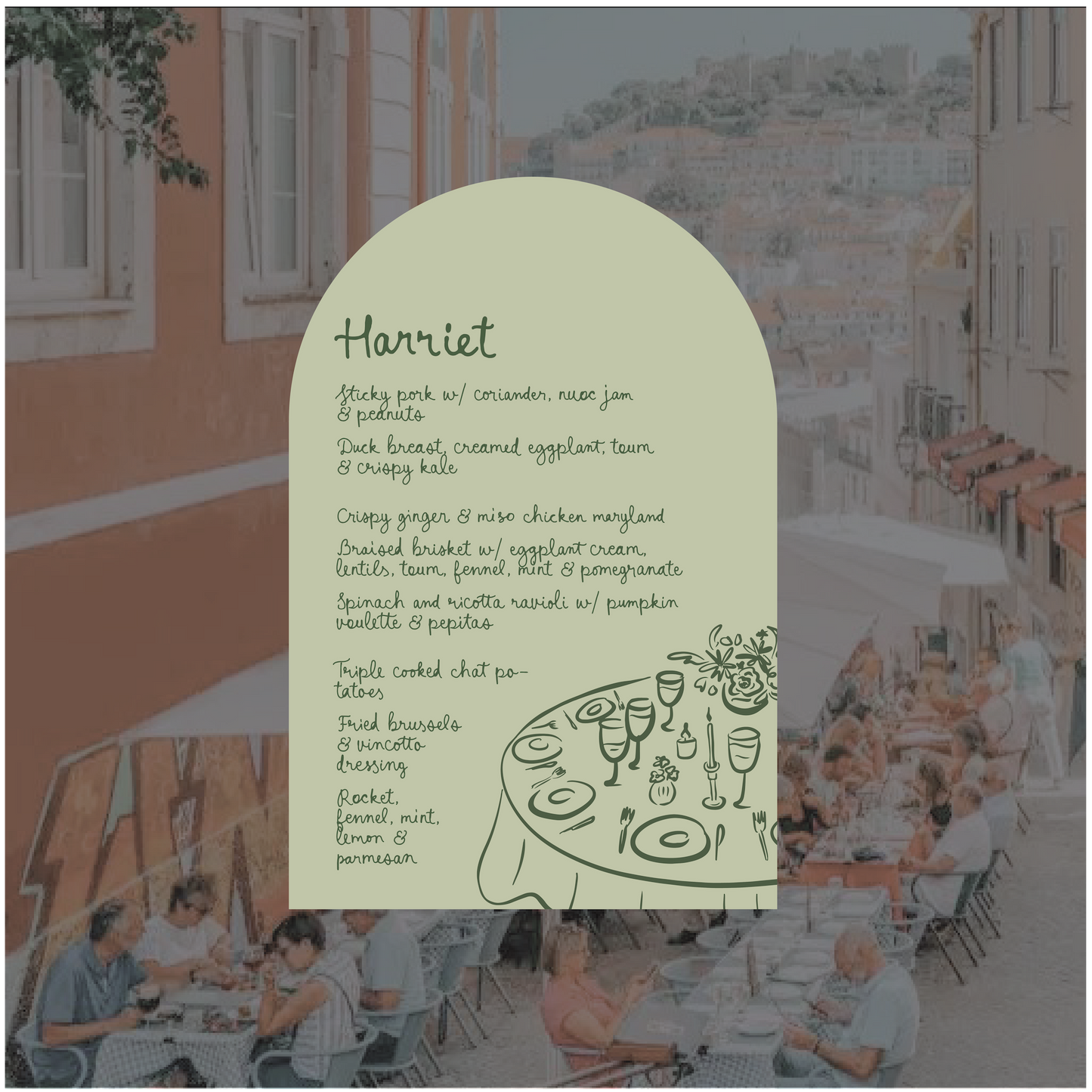 Lisbon Menu