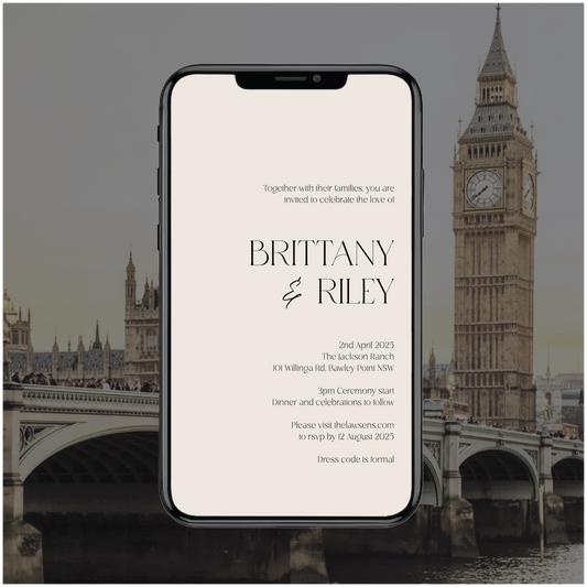 London Digital File Invitation