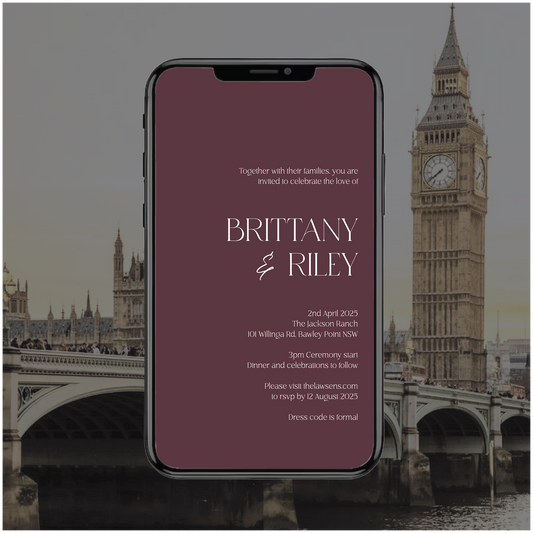 London Digital File Invitation