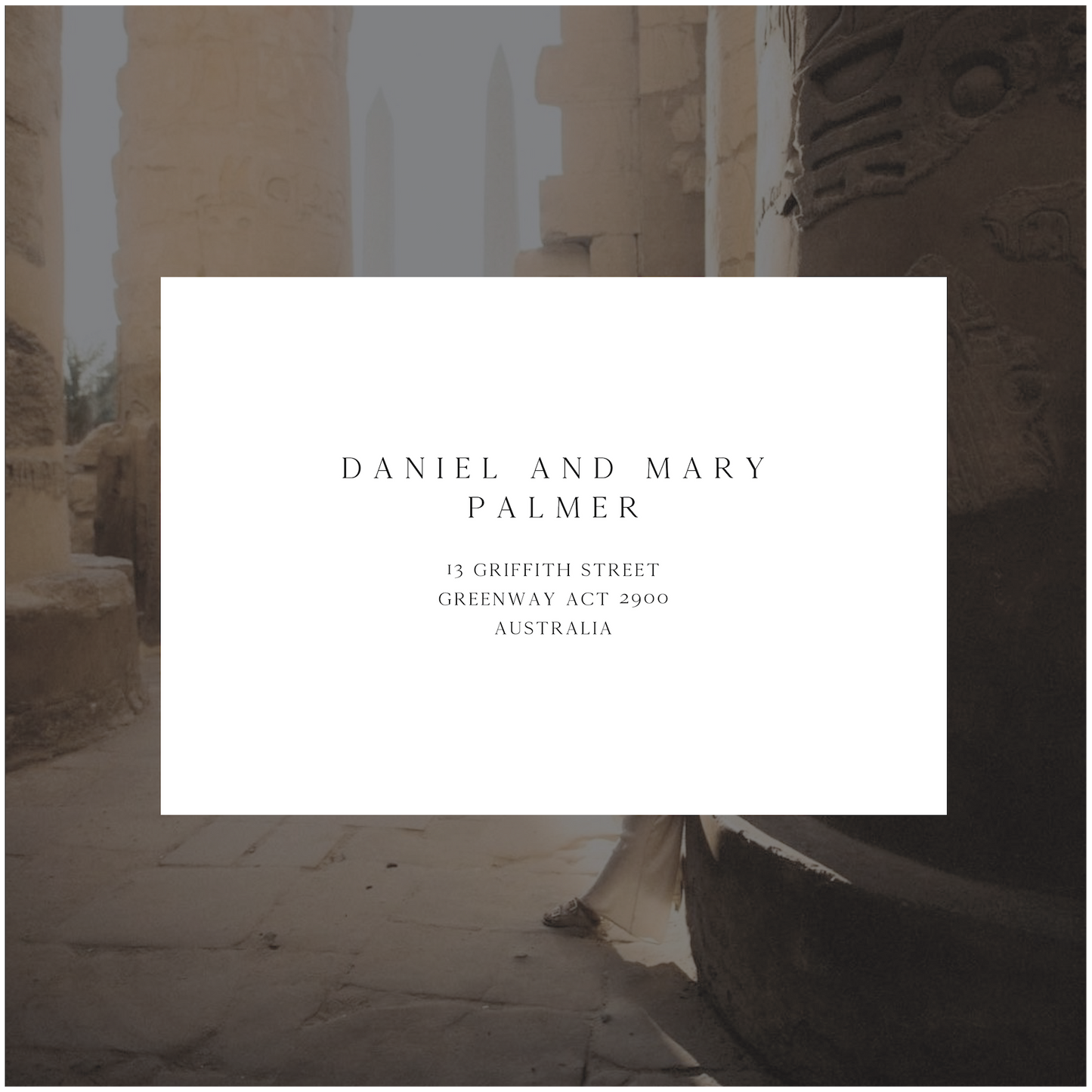 Luxor Folded Invitation