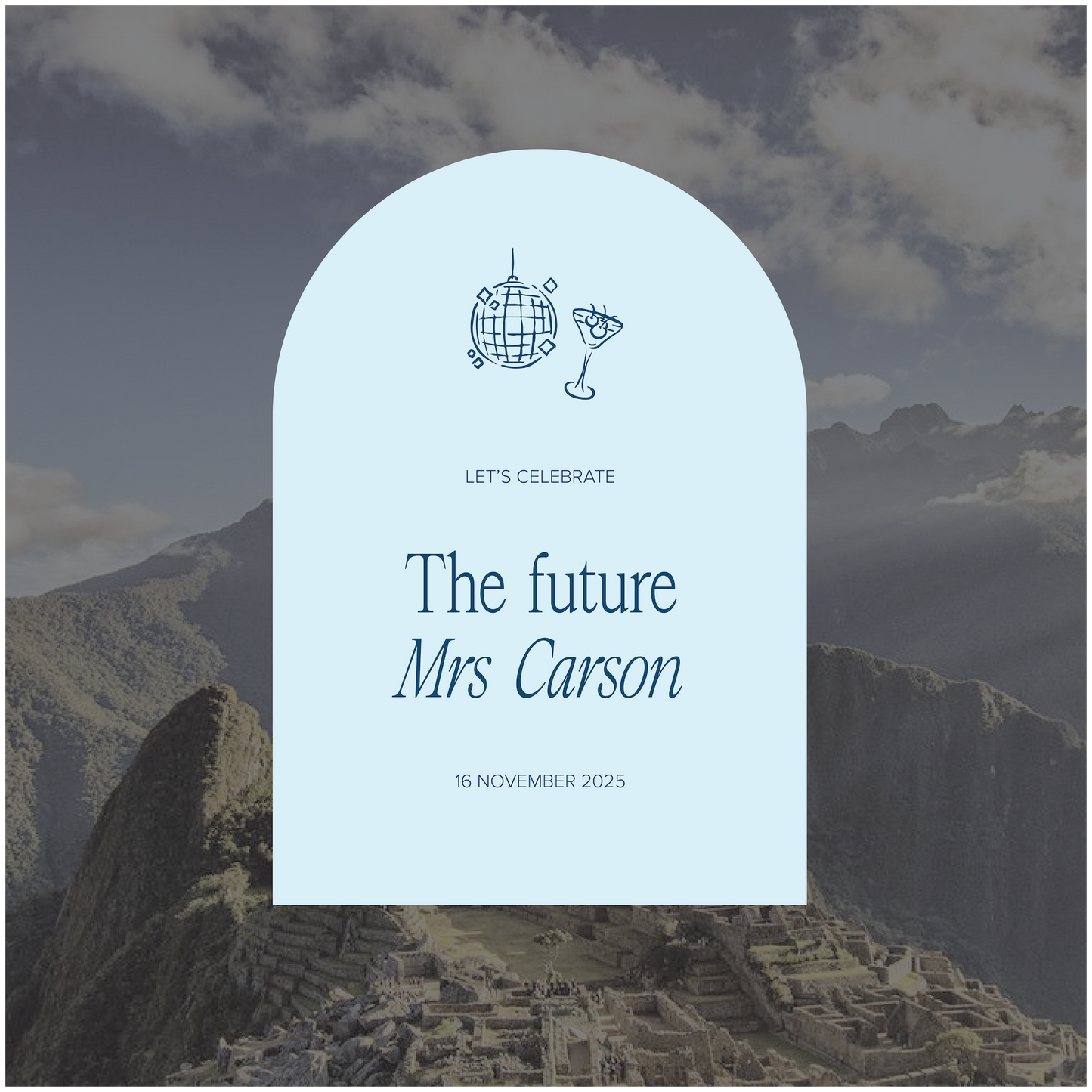 Machu Picchu Event Welcome Sign