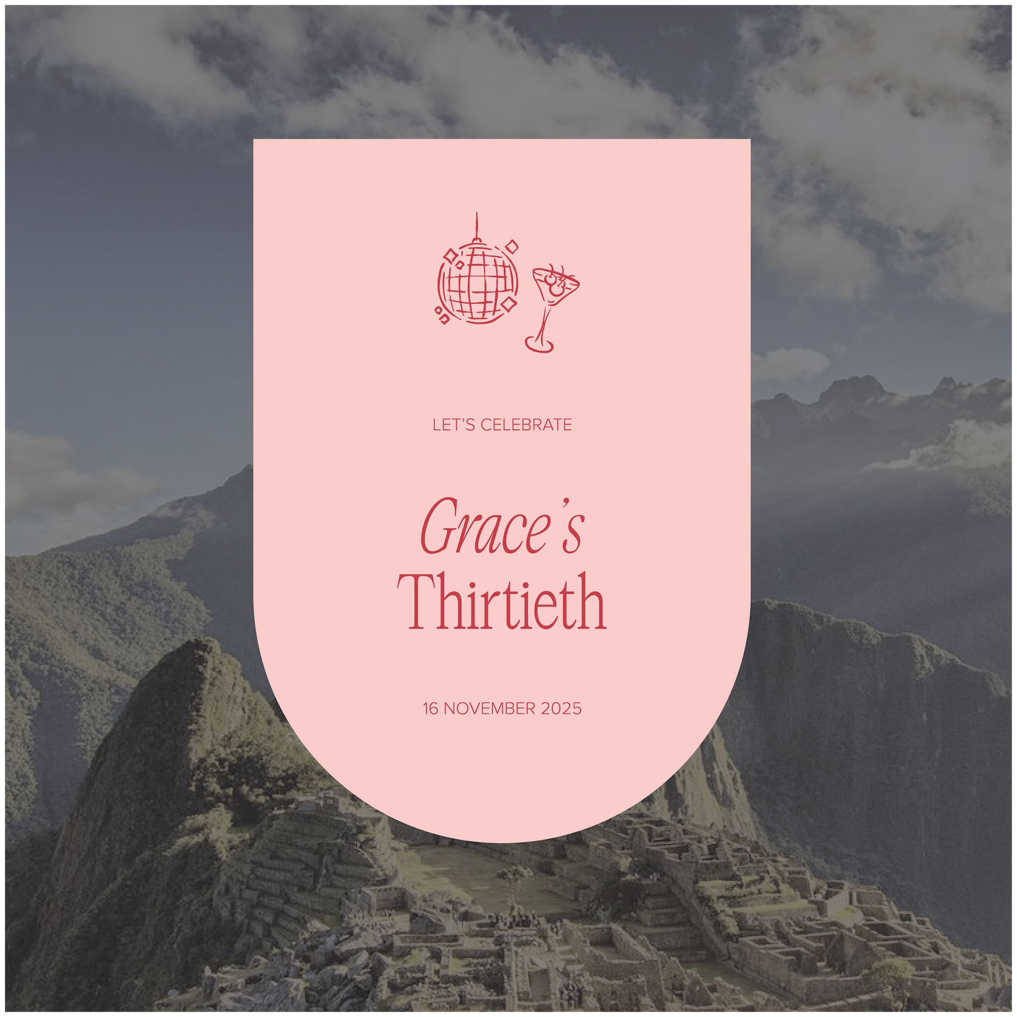 Machu Picchu Event Welcome Sign