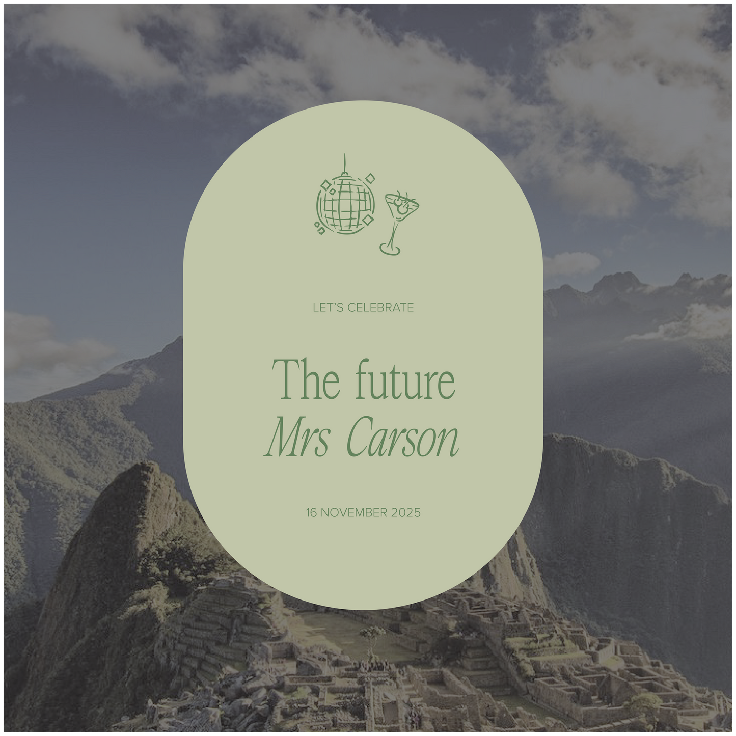 Machu Picchu Event Welcome Sign