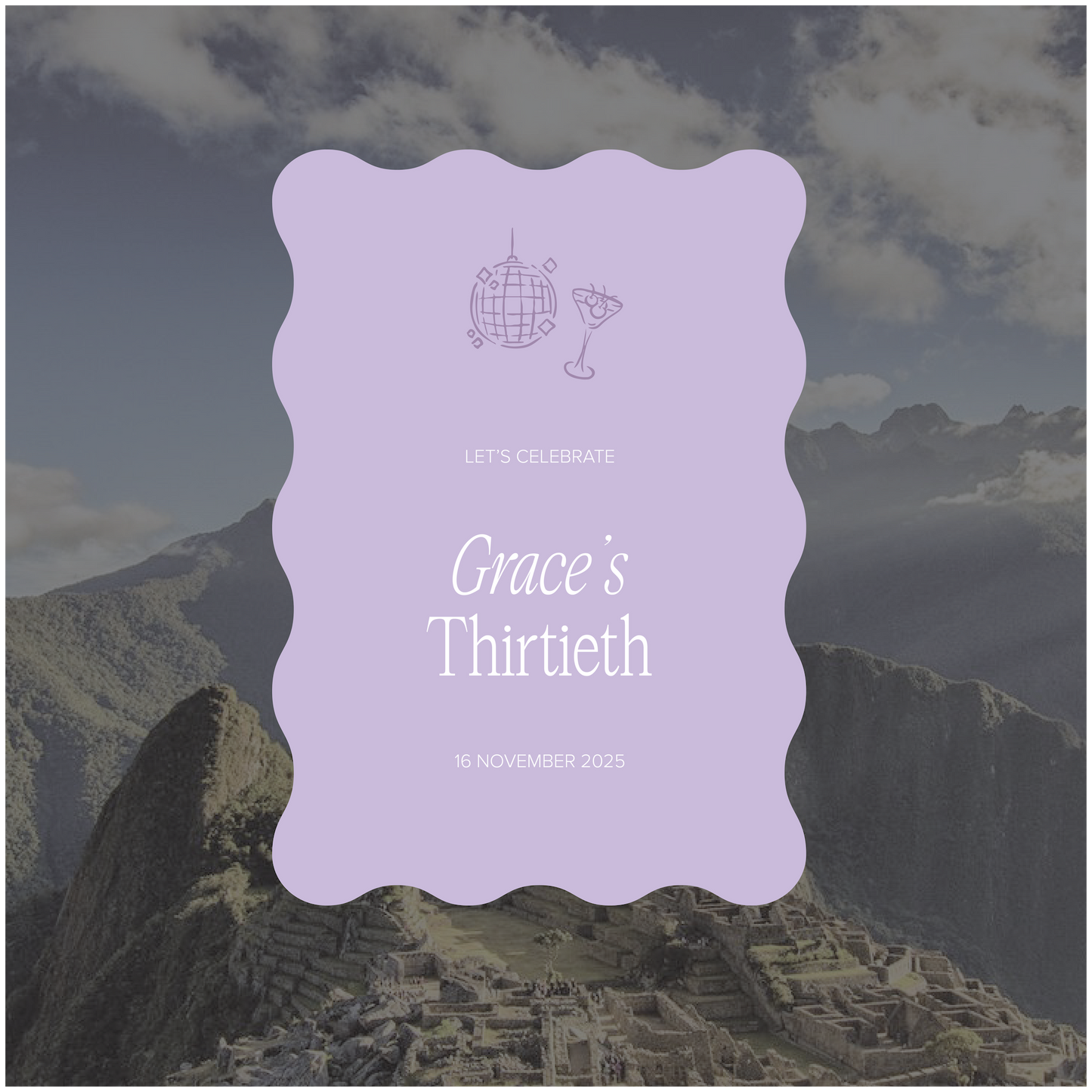 Machu Picchu Event Welcome Sign