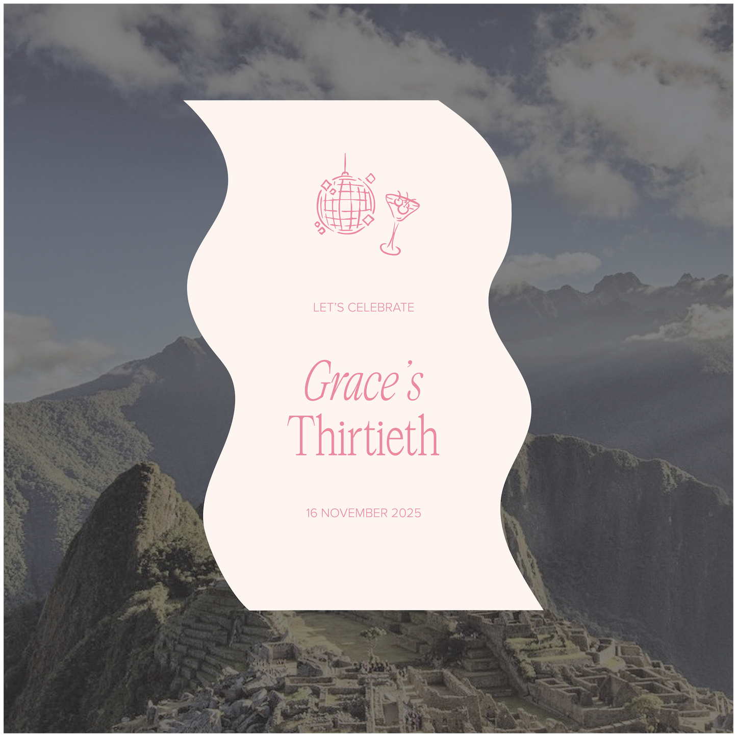 Machu Picchu Event Welcome Sign