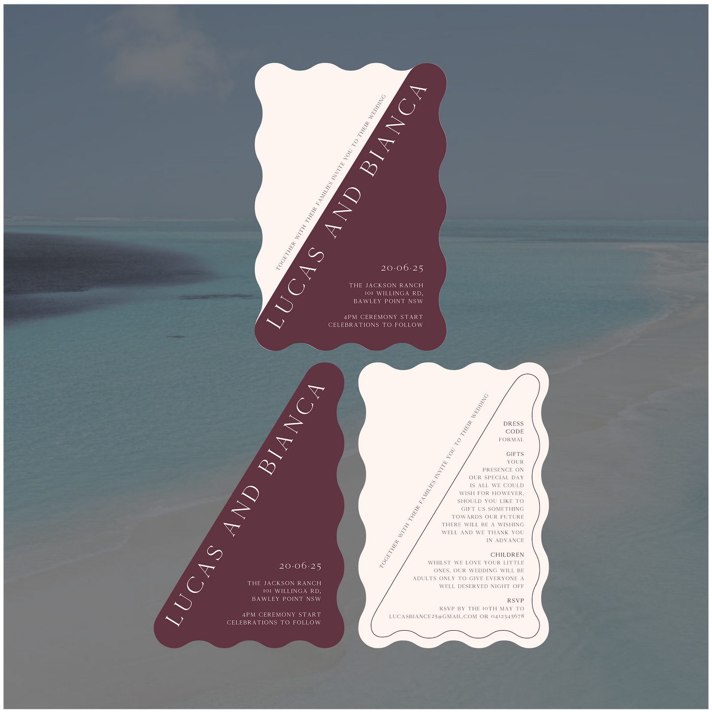 Maldives Stacked Invitation