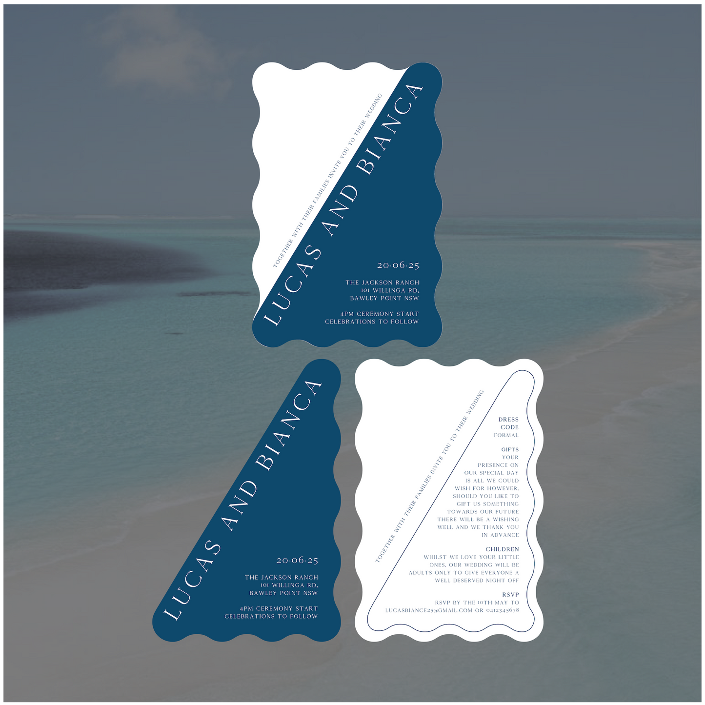 Maldives Stacked Invitation