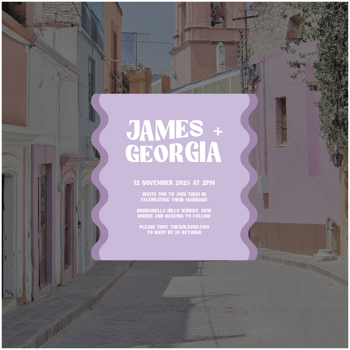 Merida Single Invitation