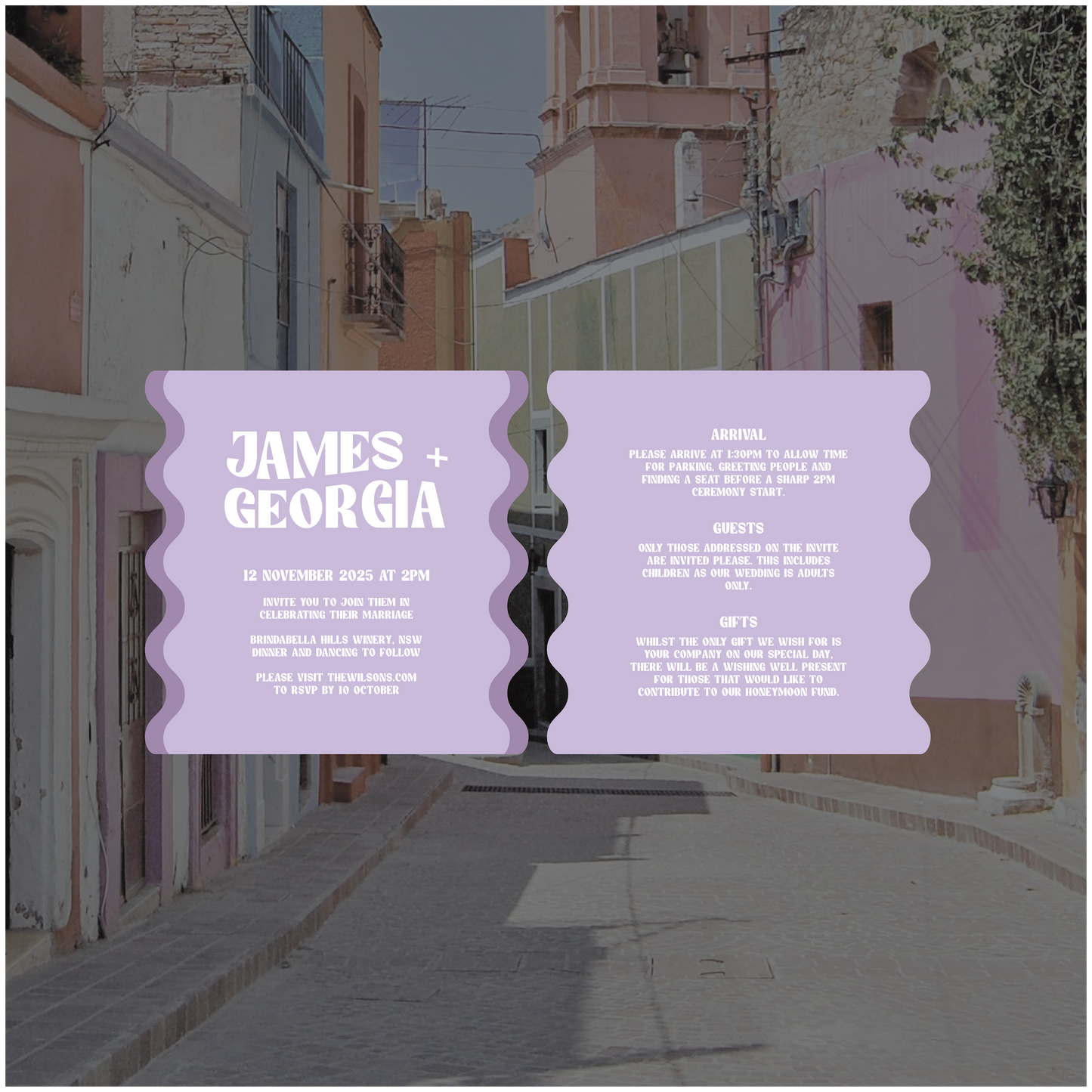 Merida Single Invitation