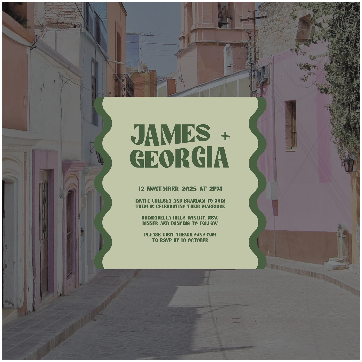 Merida Single Invitation