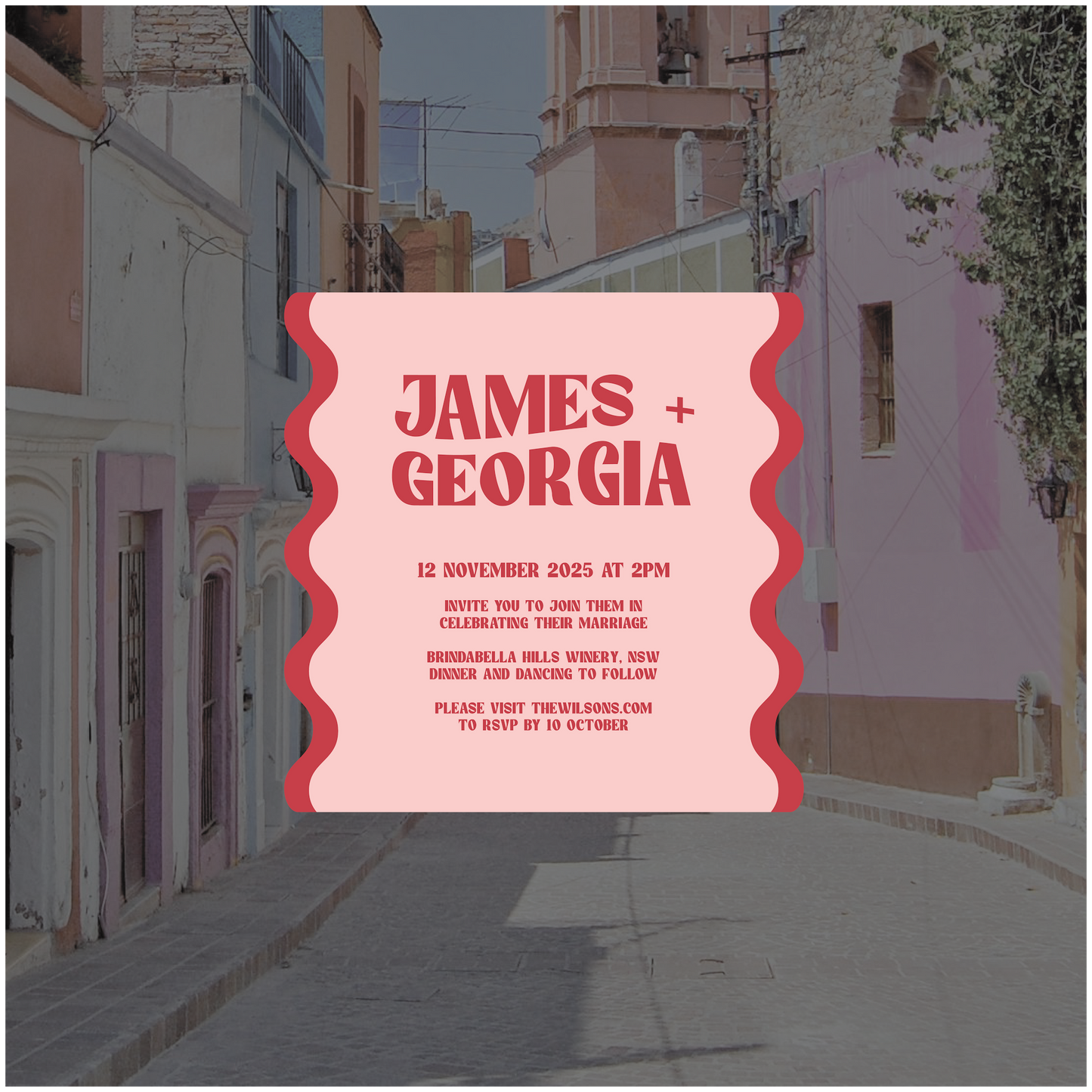 Merida Single Invitation