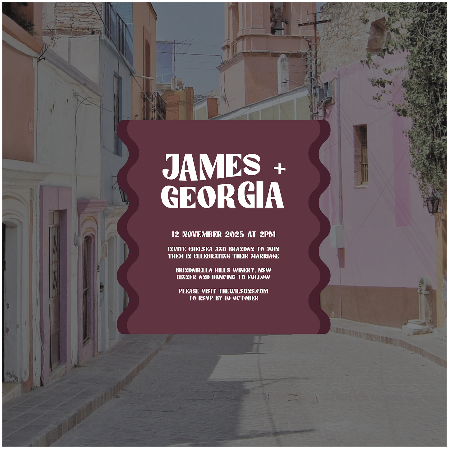 Merida Single Invitation