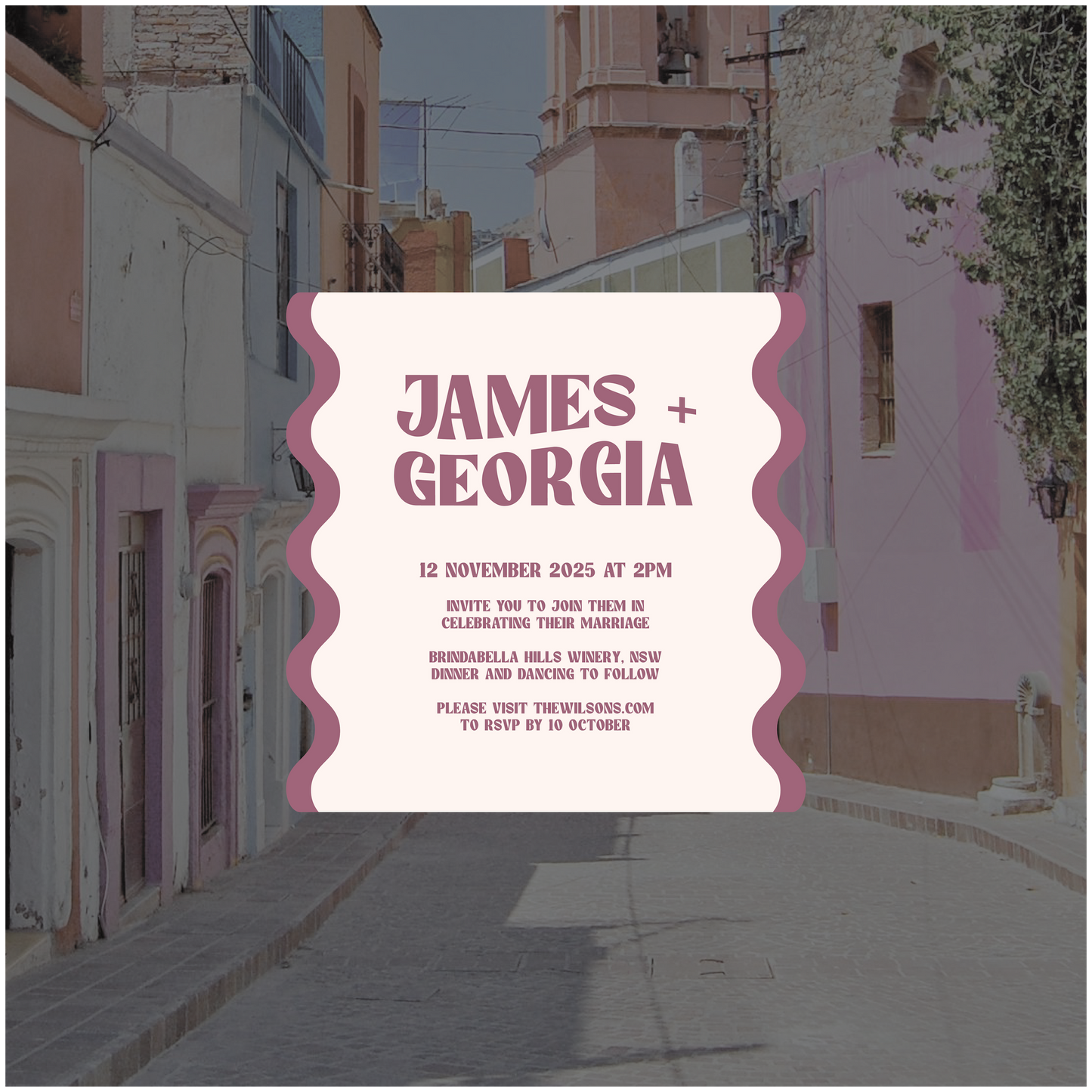 Merida Single Invitation