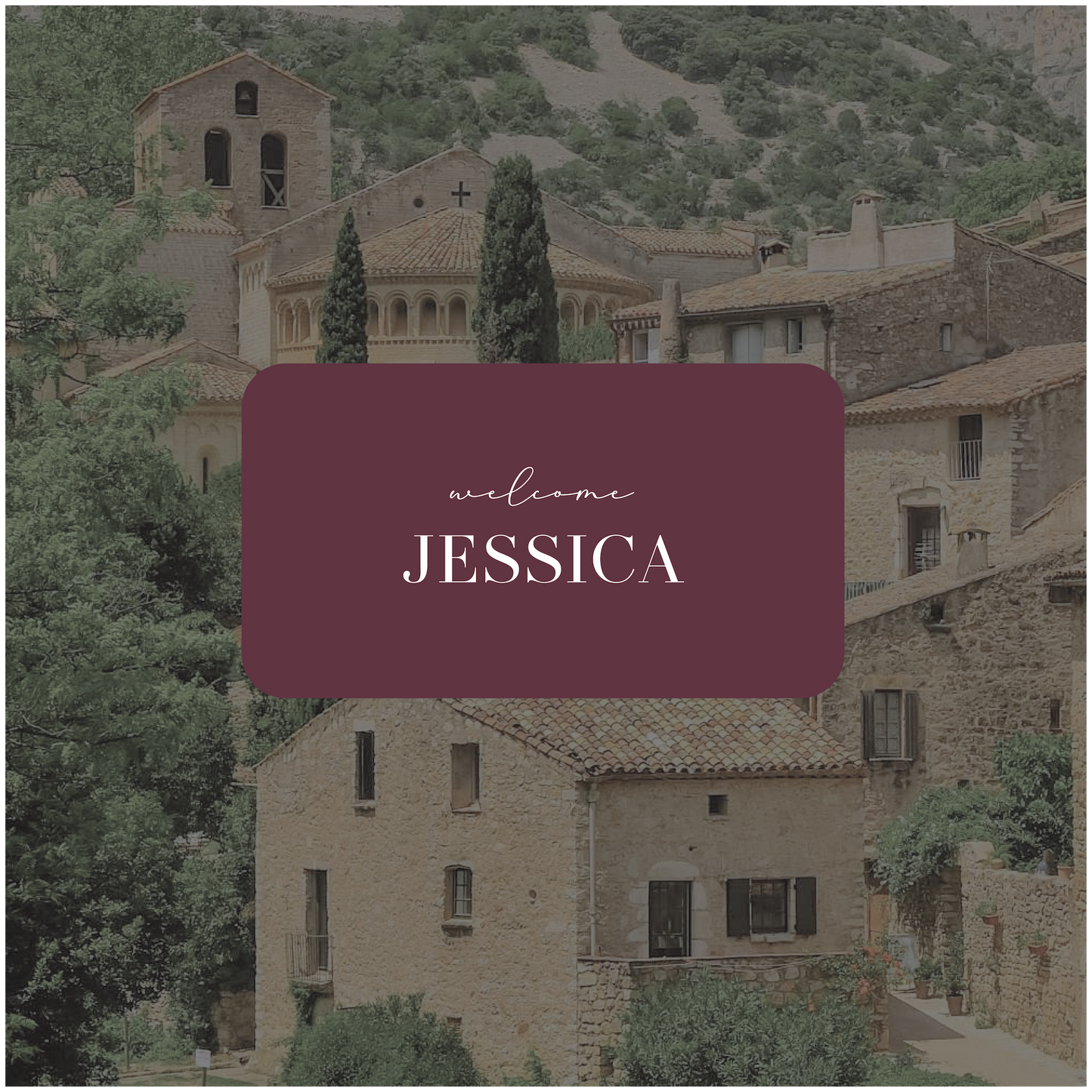 Montpellier Place card